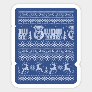 WDW Radio Christmas Sweater Sticker